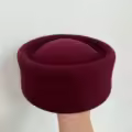 concave  Burgundy
