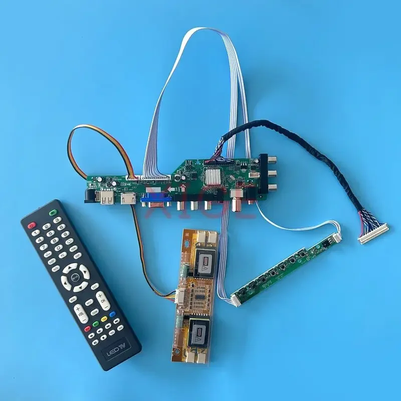 

Driver Board Fit LM190E02 LM190E03 LM190E05 LM190E08 1280*1024 LVDS-30Pin USB+HDMI+VGA+AV+IR Kit DVB Digital Signal Matrix 4CCFL