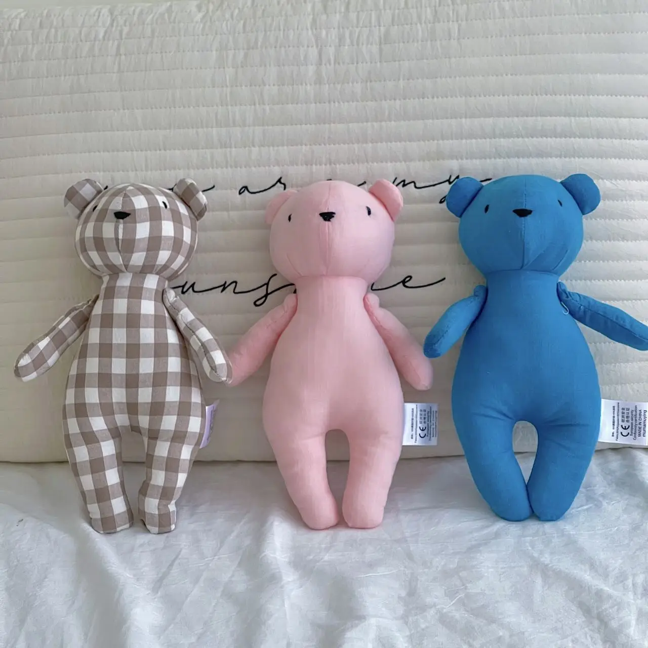 2025 New Baby Plush Toy Comforts Sleeping Cute Rabbit, Bear, Mouse Baby Girl Doll, Cloth Doll Doll 2