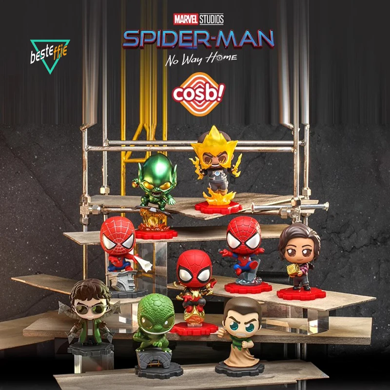 Hottoys Marvel Spider Man No Way Go Home Series Blind Box Statua In Pvc Cute Kwaii Anime Action Figures Room Ornament Boy Toy Gifts