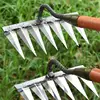 Garden Weeding Hoe Rake Farm Tool Weeding Scarifier Artifact Agricultural Tools Tooth Nail Harrow Metal Harrow Gardening Tools 2