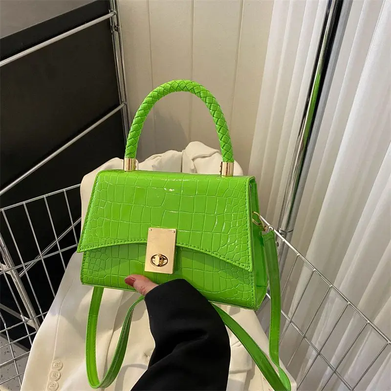 Real Crocodile Leather Bag For Women Black/red/green/orange Handbag  Business Female Shoulder Bag Mobile Phone Pocket 2022 Last - Top-handle Bags  - AliExpress