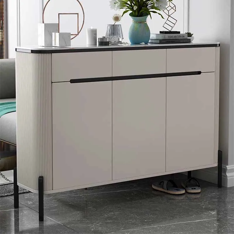 

Free Shipping Design Ritating Shoe Cabinets Wood Nordic Modern Space Saving Shoe Rack Dorm Dust Proof Szafki Na Buty Furniture