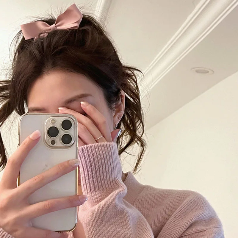 Chic Black Pink Bowknot Hair Accessories