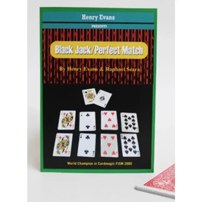 

Black Jack/ Perfect Match by Henry Evans (Gimmicks and Online Instructions) Card Magic Tricks Illusions Close up Magic Props Fun