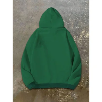 سويت شيرت رجالي بغطاء للرأس مقاس كبير مع أوراق القيقب الكندنافية ذات رسومات جريئة وفضفاضة وأكمام طويلة غير قابلة للتمدد 5