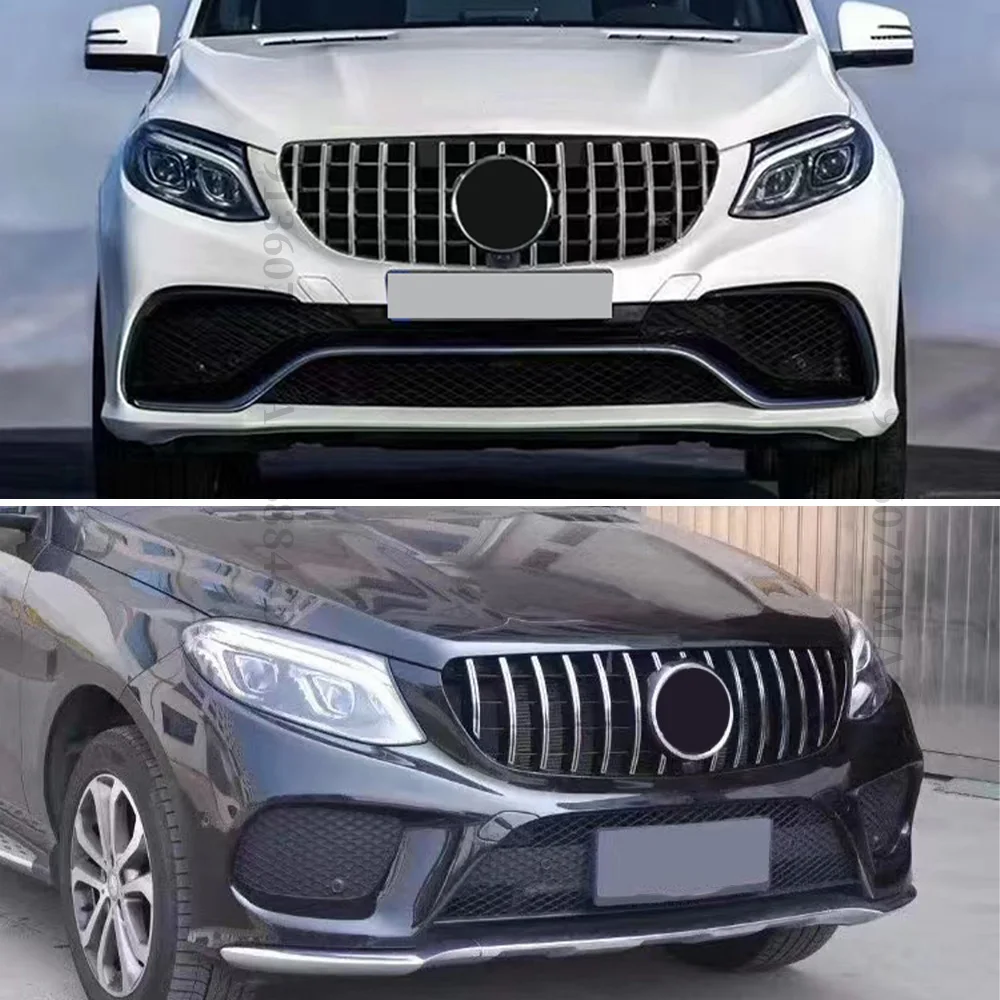 메르세데스 벤츠 GLE W166 300 350 320 400 500 2015-2019 스포츠 다이아몬드 GTR GT 스타일 프론트 그릴 그릴 메쉬