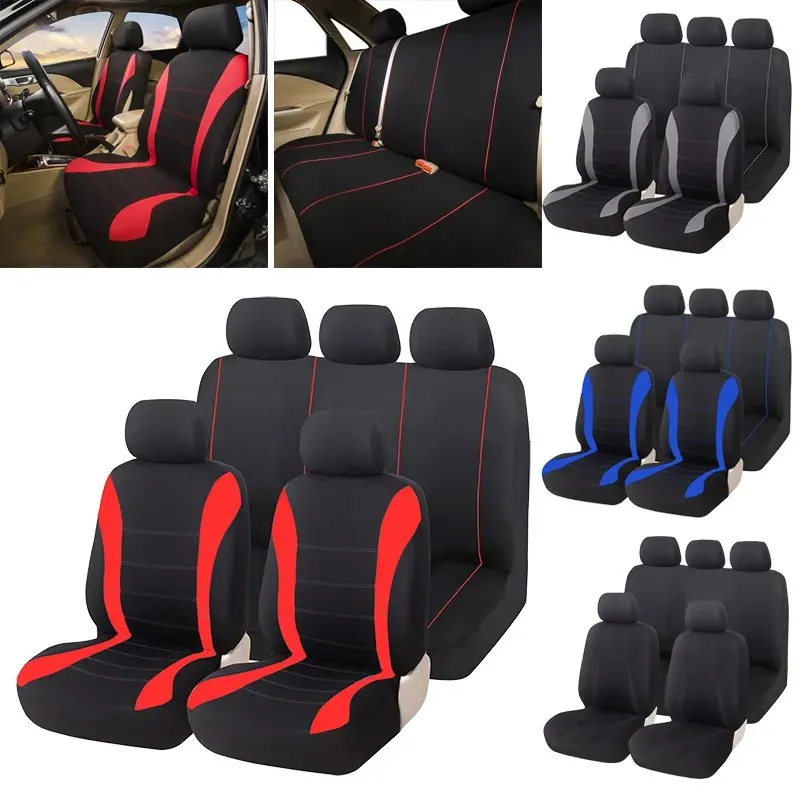 5PCS Car Seat Covers Set – Universal Fit, Stain-Resistant, Fashionable Seat Protectors for Most Cars 1