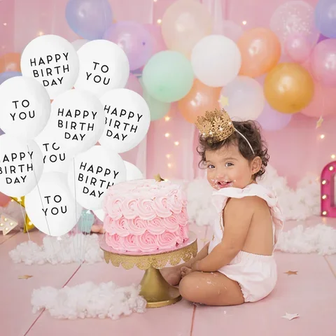 

1Set Happy Birthday To You Letter Latex Confetti Balloon Adult Kids Birthday Party Decoration Wedding Baby Shower Helium Balloon