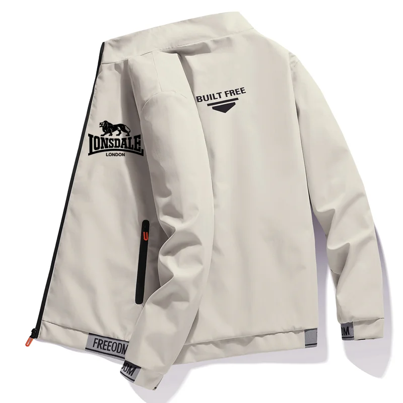LONSDALE 남성용 비즈니스 재킷, 방풍 재킷, 여성용 용수철 및 가을 고품질 패션 질감 재킷