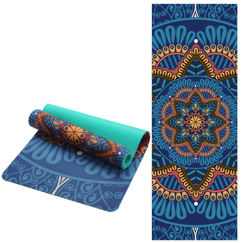 Dusty Blossom Luxury Suede Yoga Mat