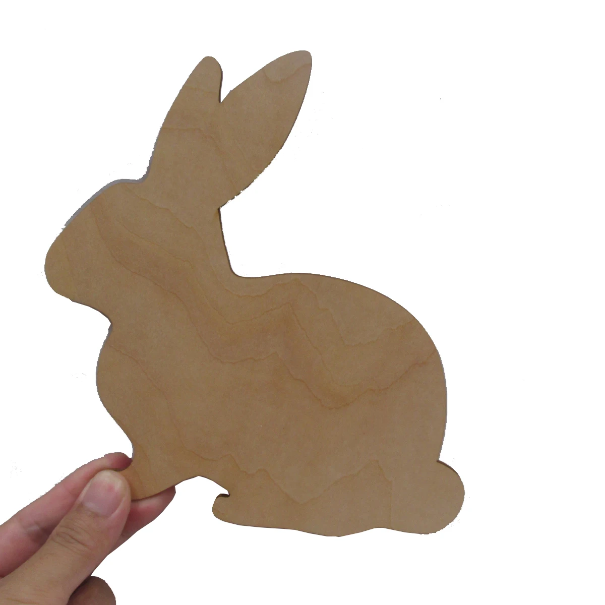 RabbitWoodCutoutShapeMultipleSizesUnfinishedBlankAnimalRabbit