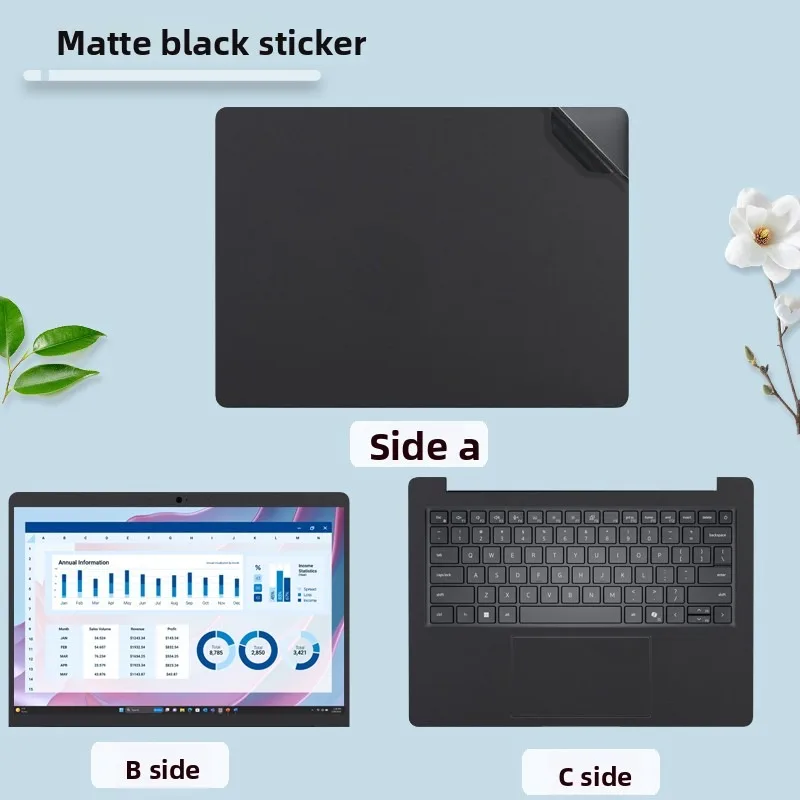 2025년용 Dell Pro 14 16 PC16250/ 16 14 Plus DB16250 DB14250 노트북 스킨 보호 필름 간편 절단 컴퓨터 스티커