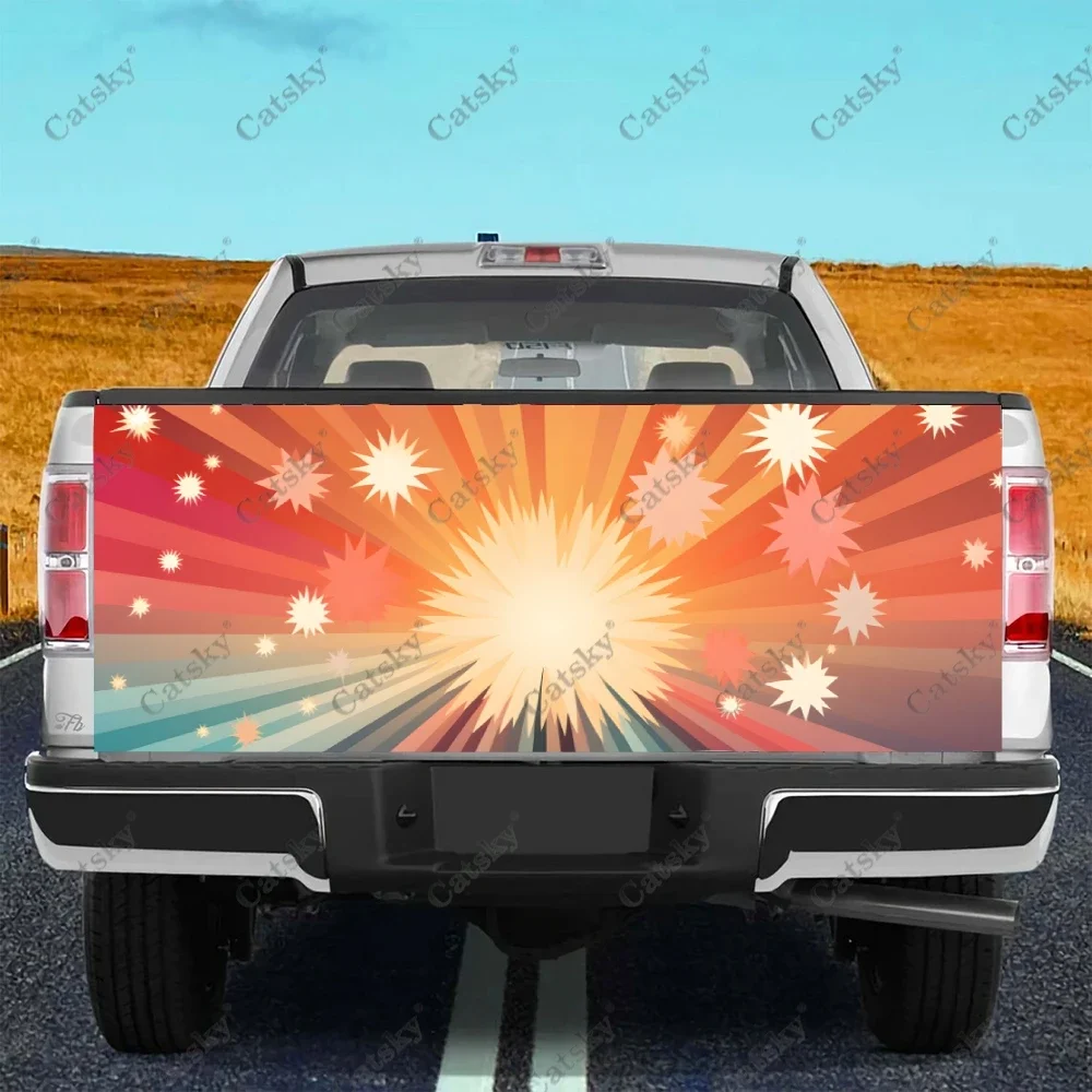 

Обмотка для задней двери грузовика Radiating Starburst, материал профессионального класса, универсальная, подходит для полноразмерных грузовиков, устойчива к атмосферным воздействиям