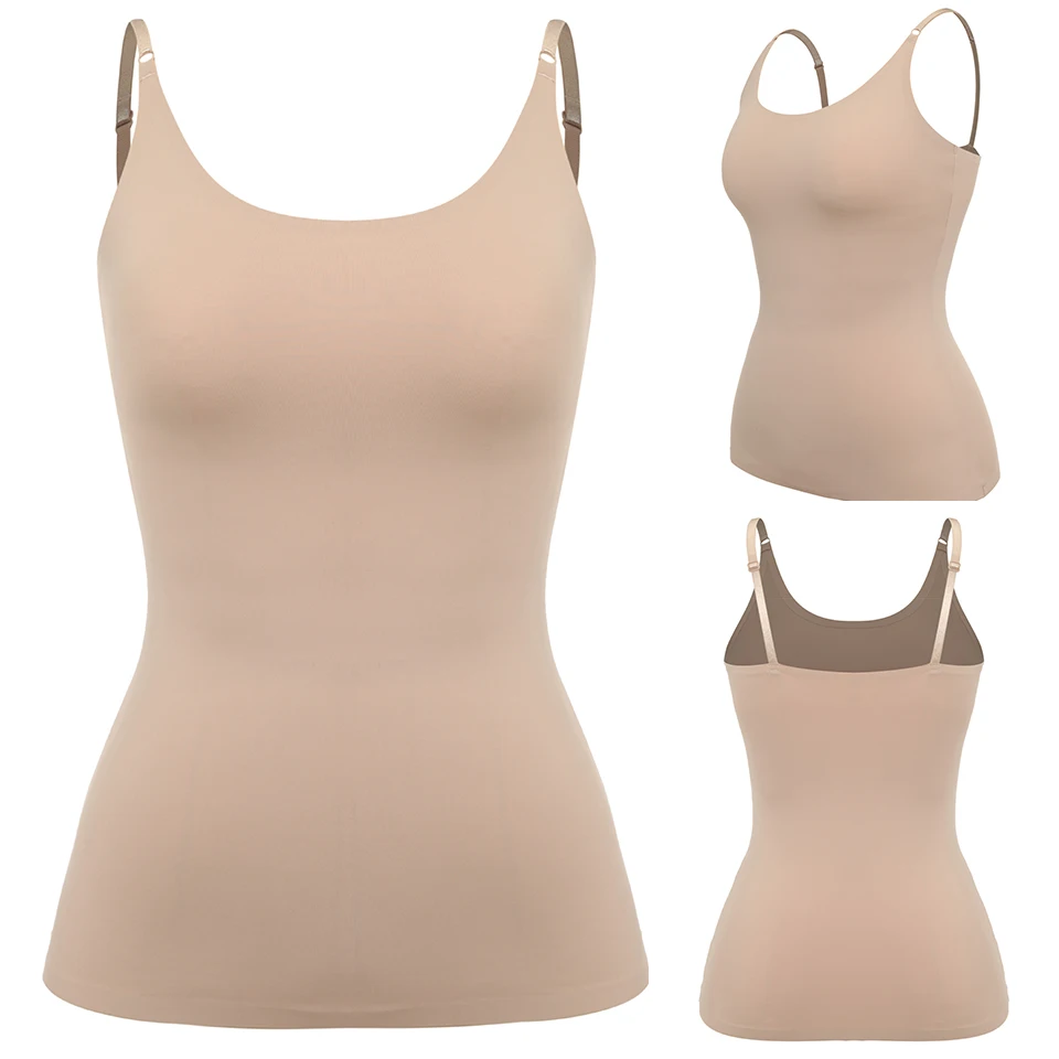Mulheres Tummy Control Shapewear Corpo Suave Shaping Camisola Tanque Tops  Plus Size Emagrecimento Underwear Shaper De Compressão Sem Costura -  AliExpress