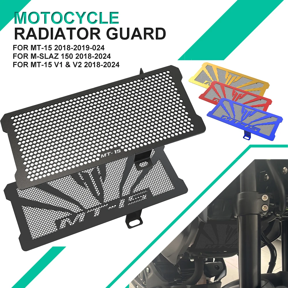 

FOR YAMAHA MT-15 MT15 MT 15 Radiator Grille Guard Cover 2018 2019 2020 2021 2022 2023 2024 Motorcycle MT 15 V1 & V2 Accessories