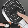 3 Modes Large Panel Shower Head 13cm High Pressure Spa Adjustable Water Saving Shower Head Filter Element Bathroom Accessories 4