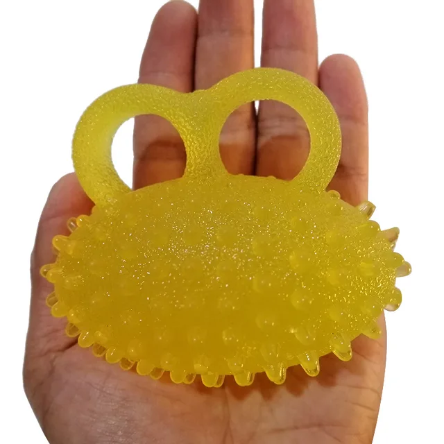 Silicone Finger Exerciser Hand Grip Strengthener Ball Physical Therapy Anxiety Relaxation Stress Relief Gifts For Adults 6