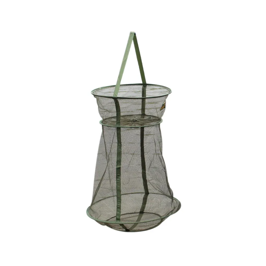 AOTU Fishing Net Shrimp Mesh Cage Folding Fishnet 3 Layers Quick-dry Collapsible Fish Trap Minnow Cast Net