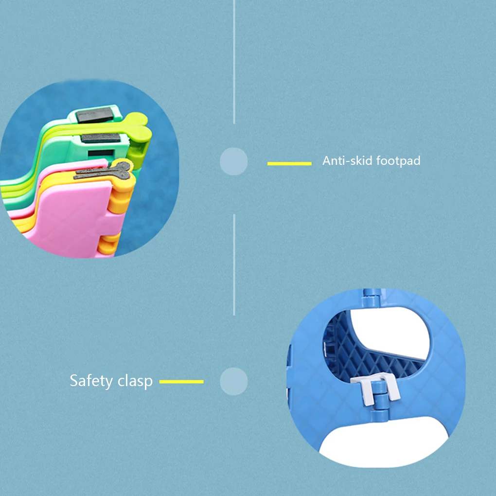 Plastic Stool Portable Dot Folding Chair Adult High Stool Bathroom Home Children Small Bench