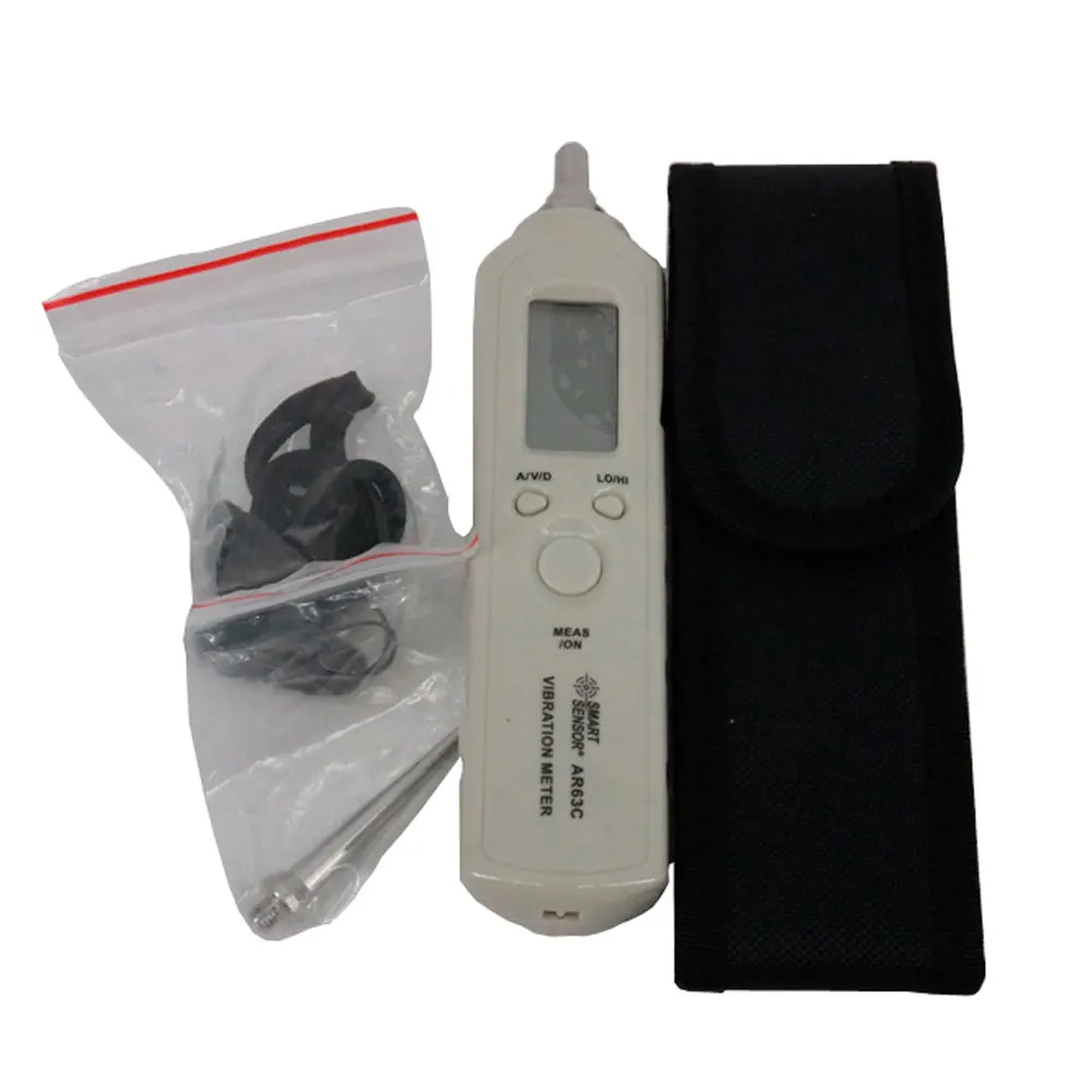AR63C Portable Digital Vibration Tester Vibrator Velocity 0.1~199.9m/s