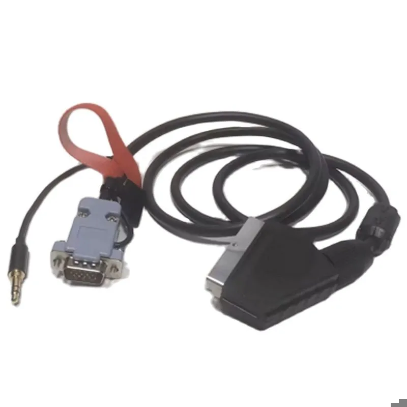 Mister FPGA VGA to SCART RGB/RGBS Cable For FC FPGA Family Computer CRT Emudriver Low Resolution PC Pure Copper 3.5mm Audio