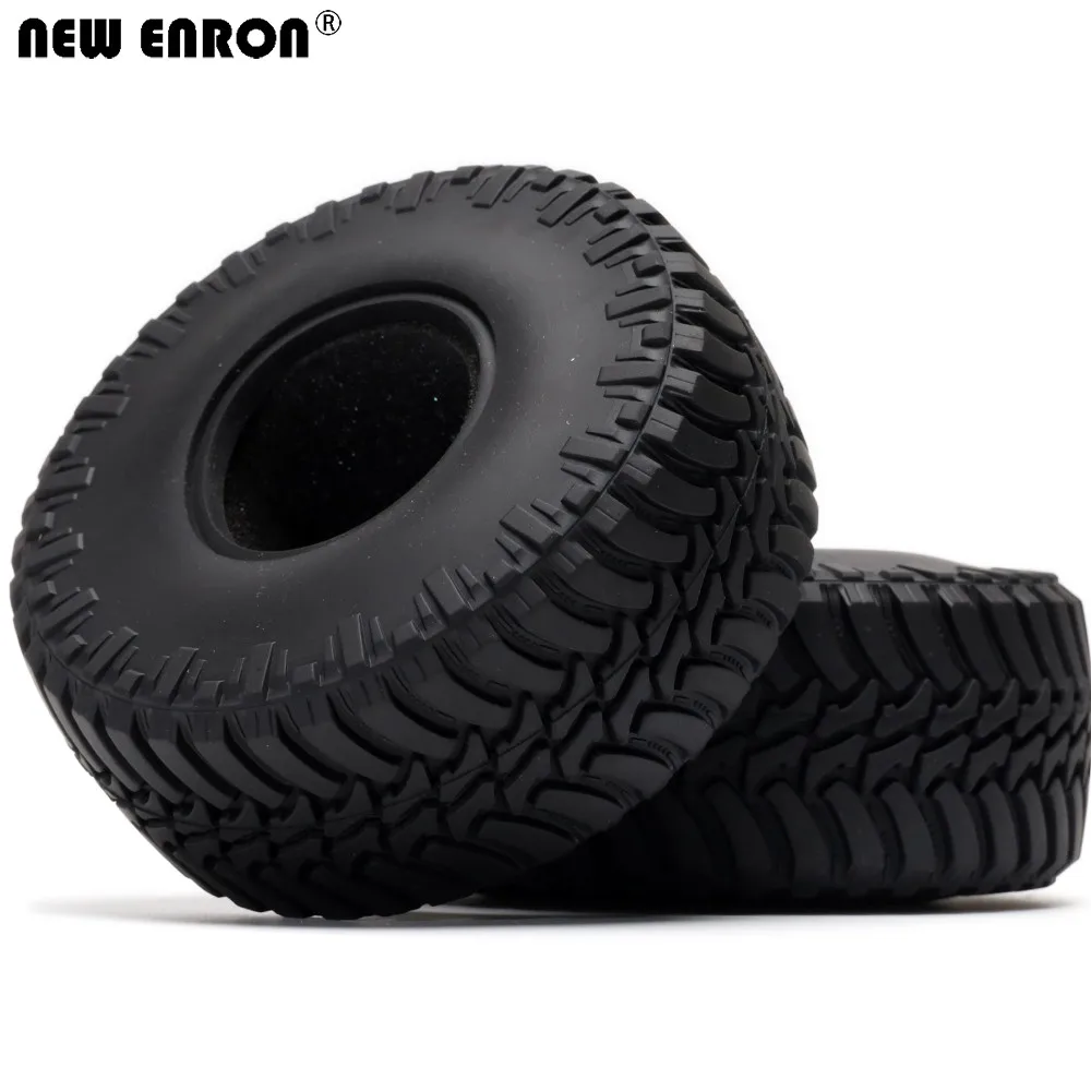 

NEW ENRON Rubber 2.2" 130MM Tyre Tires 4P For 1/10 RC Car BEADLOCK Rock Crawler Traxxas TRX-4 KM2 RR10 Axial SCX10 SCX10 II YETI