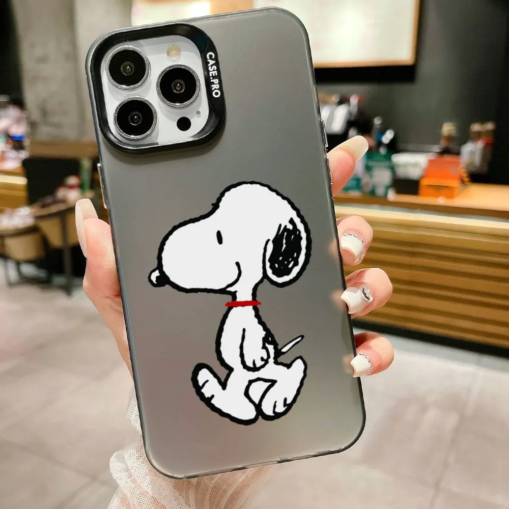 Funda de teléfono de perro Snoopy de dibujos animados para Iphone - Main Image