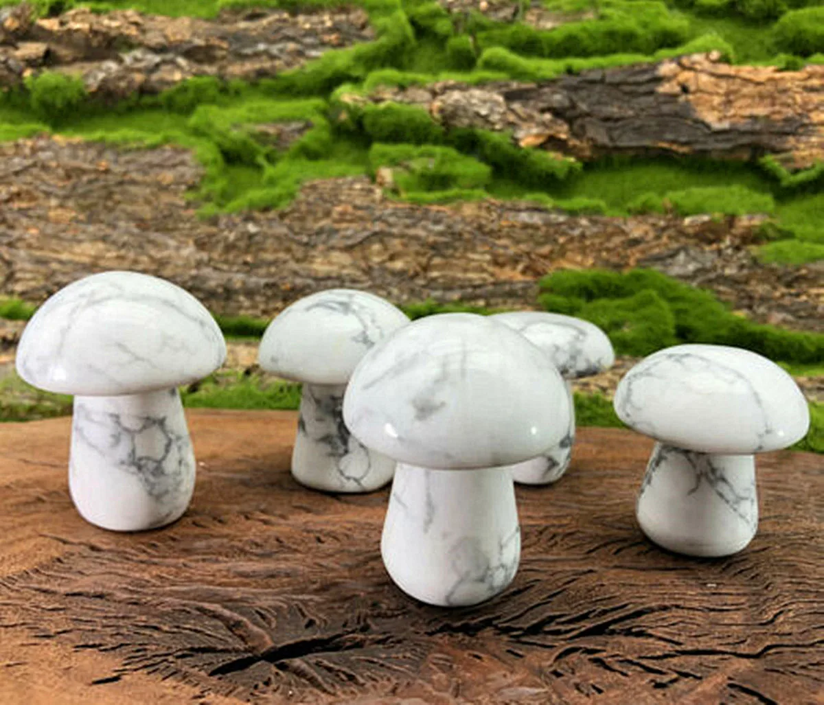 

1 шт. белые бирюзовые кристаллические грибы с естественной энергией, ручная резьба, домашний декор, грибы, Фен-шуй, подарок для лечения
