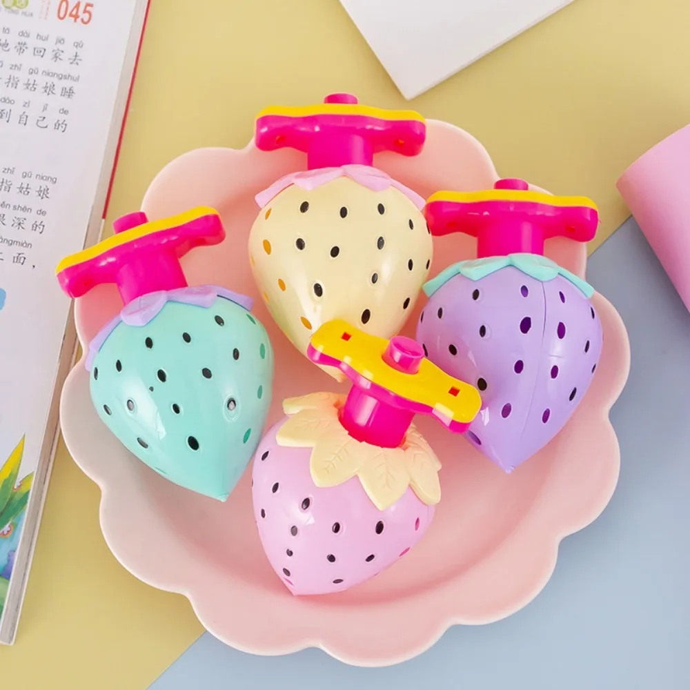 5/10 Stück Spaß glühende Erdbeer Dreidel Spielzeug ideal für Geburtstags feiern Karneval Geschenk liefert Pinata Stuffers Klassen zimmer Preise – Detail 5