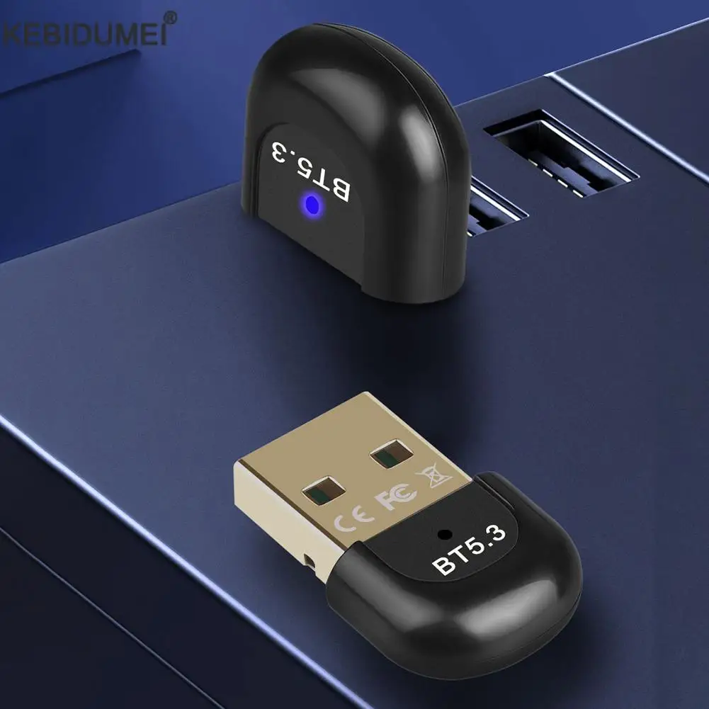 Bluetooth adaptér pro pc USB Bluetooth 5.3 dongle Bluetooth 5.0 přijímač pro reproduktor myš klávesnice hudba audio rádiový vysílač
