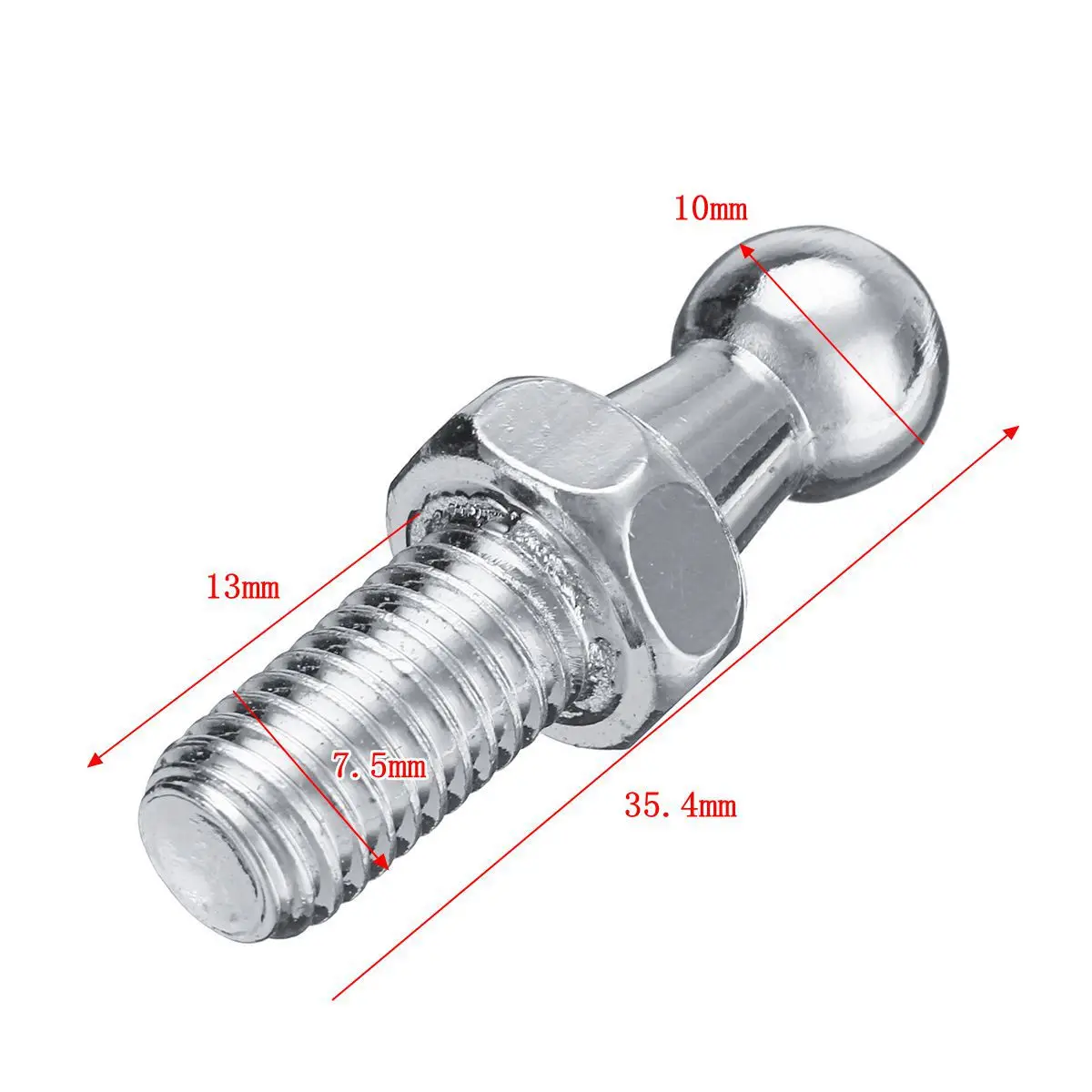 Gas Strut Fitting 2pcs Boot Bonnet End Fitting 10mm M8 Ball Pin Joint Valve Spring Holders
