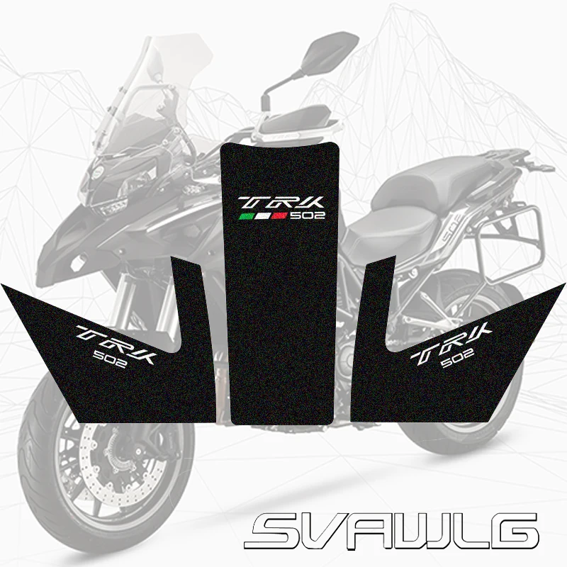 Per Benelli Trk502 Trk 502 502X Protector Antiscivolo Tank Pad Sticker Gas Knee Grip Trazione Laterale 3M Decal