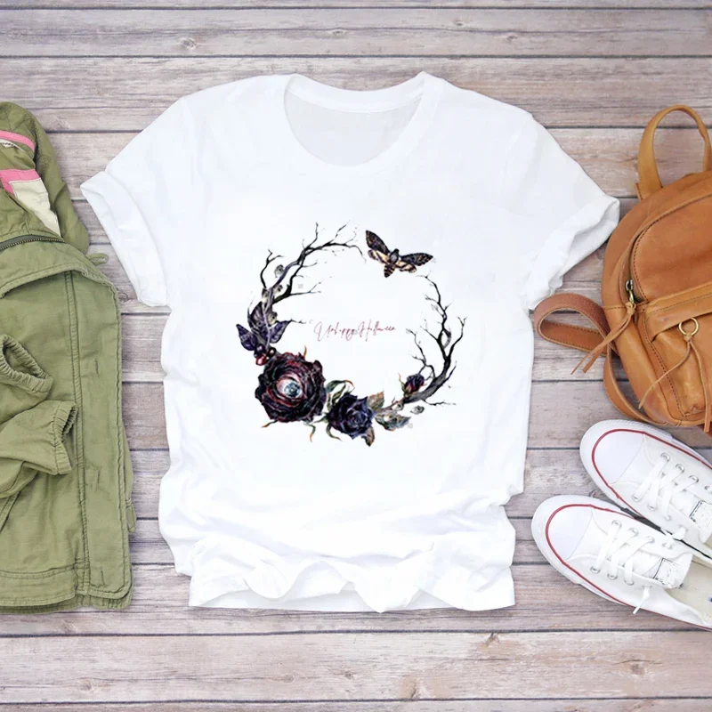 

Fashion Vintage T-shirt Top Women's Watercolor T-shirt Summer Women's T-shirt Women's Short Sleeve Casual Butterfly T-shirt.