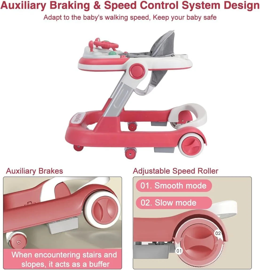 2-in-1 Baby Walker
