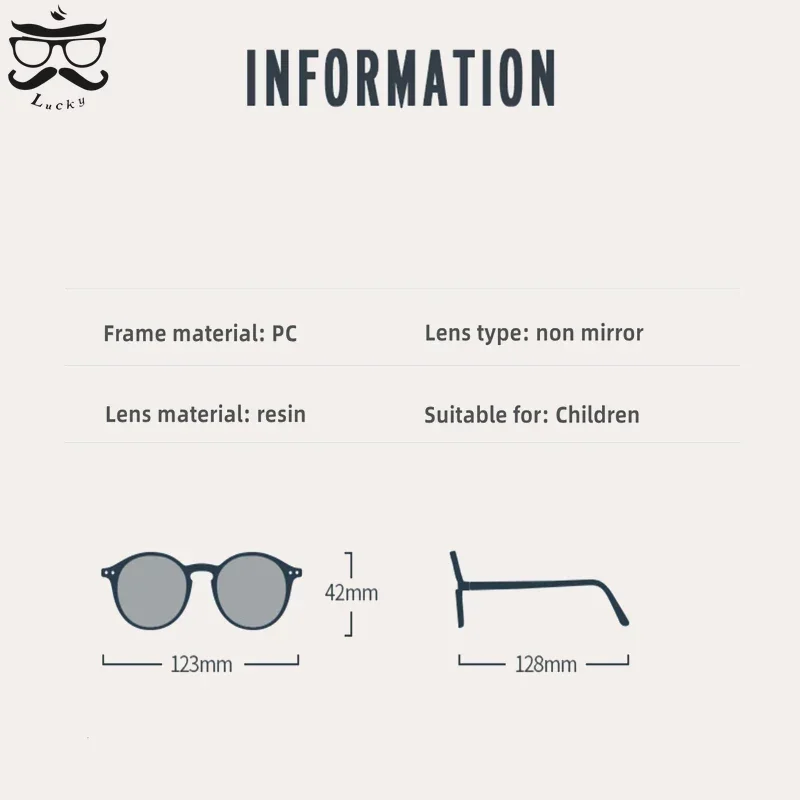 Fashion Kids Anti-blue Light Glasses Vintage Round Frame Boys Girls Computer Glasses Protection Eyeglasses Plain Glasses 2