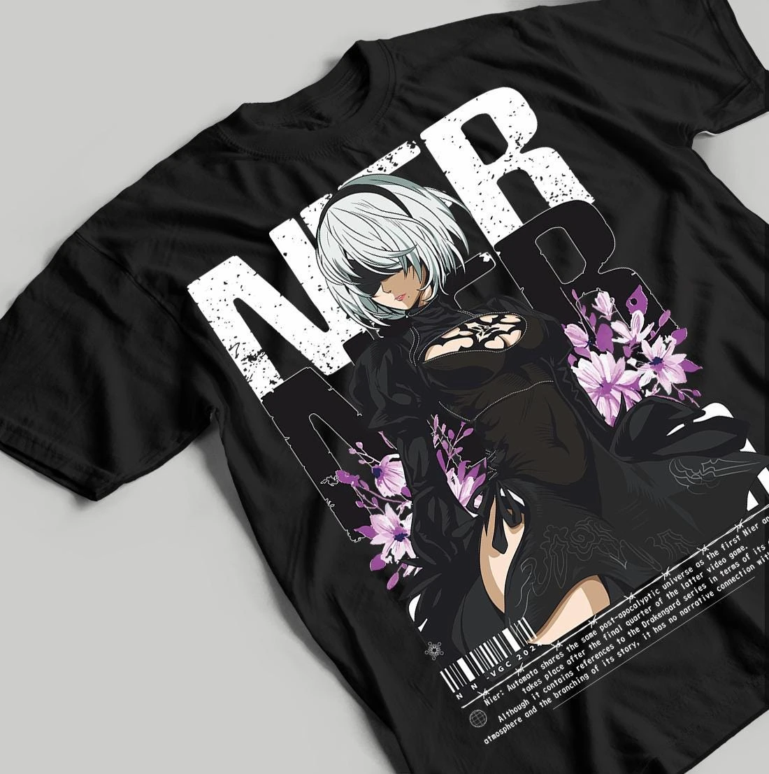 Gaming-T-Shirt, Videospiel-Shirt, Nier Automata T-Shirt, Unisex-Grafik-Oberteil, Geek-Geschenk, Geschenk-Shirt.