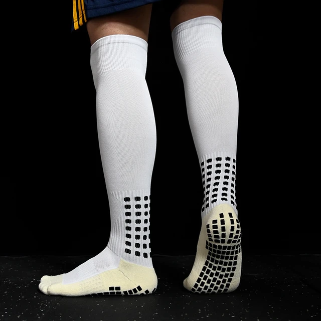 Calcetines antideslizantes largos hasta la rodilla para fútbol, medias  antideslizantes para deporte y ciclismo