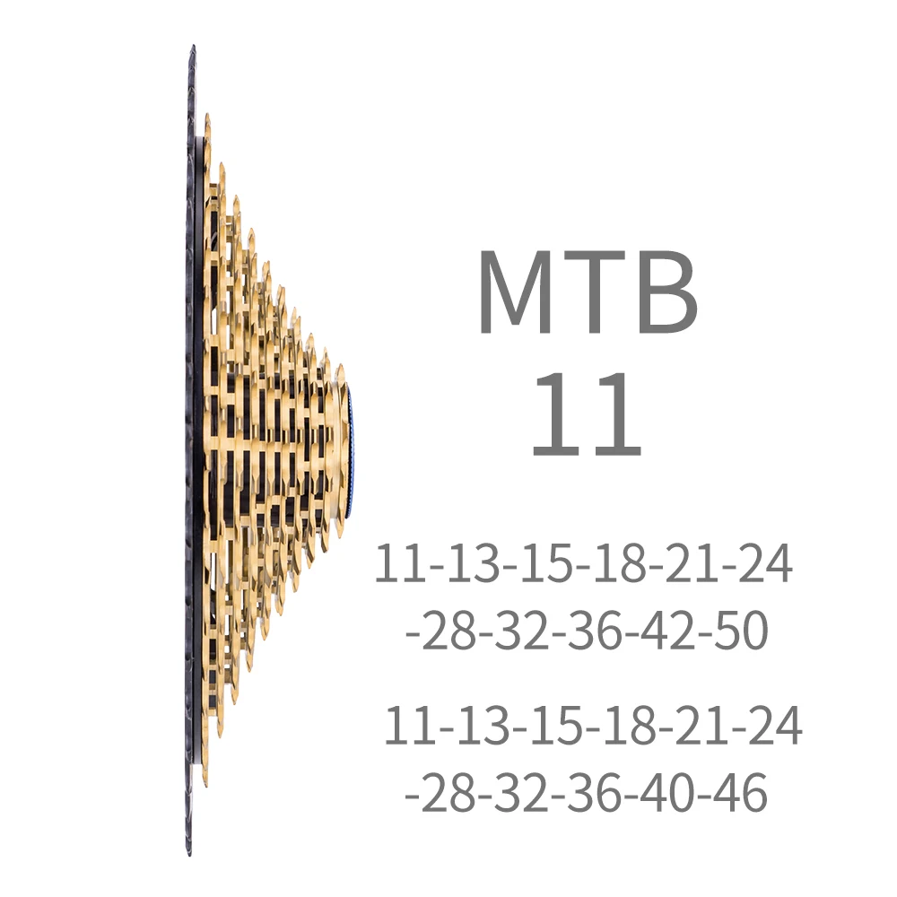 ZTTO MTB 11 Speed 11/50 11-46T Golden Cassette 11speed Bicycle Sprocket HG Standard 50T 11v k7 Ultralight Steel Lightweight 11s bicycle sprocket gear,bicycle cassette,bike sprocket,bicycle parts