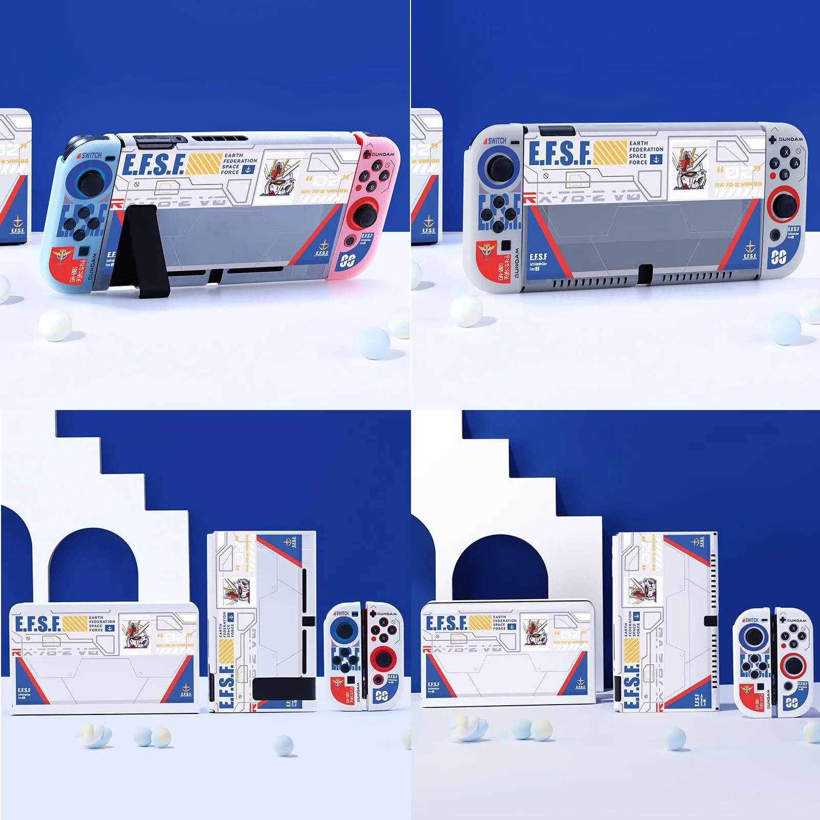 Hard Tv Dock Cover Tpu Custodia Protettiva Morbida Skin Per Nintendo Switch Oled Ns Joy-Con Back Housing Shell Full Bumper Protector