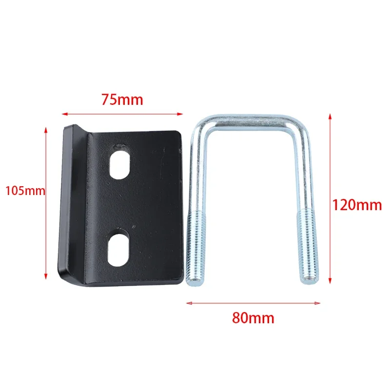 Heavy-duty hitch tensioner U bolt spherical mounting stabilizer swing bracket damper for trailer hitch units Steel