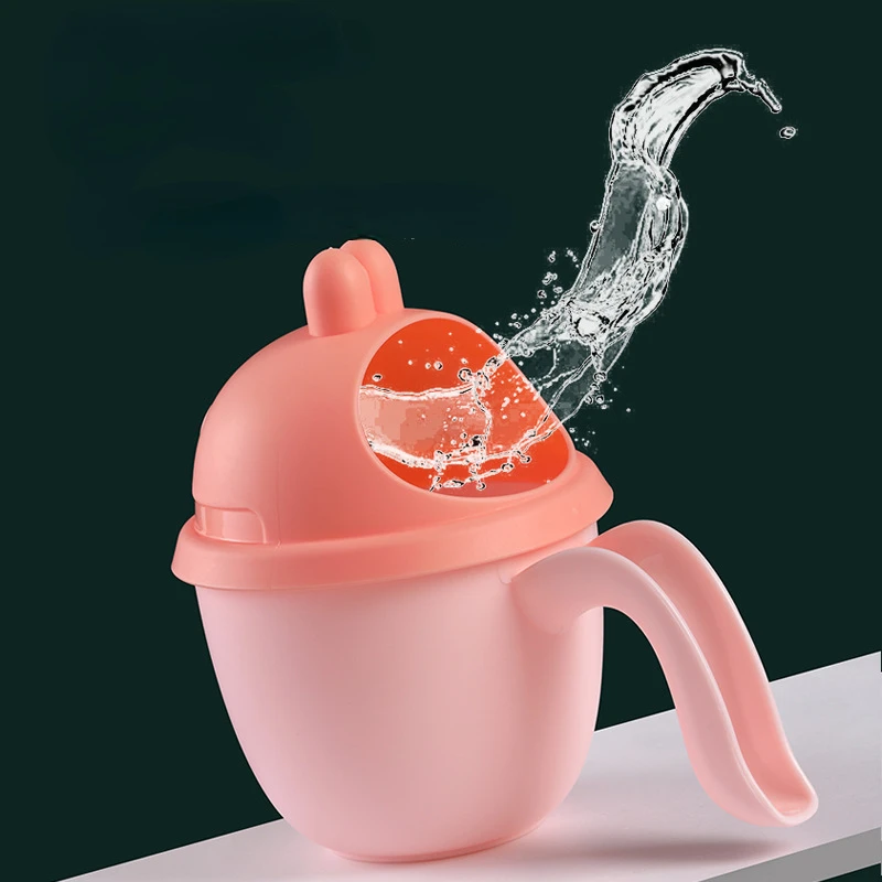 Cute Cartoon Baby Bath Caps Toddle Shampoo Cup Children Bathing Bailer Baby Shower Spoons Child Washing Hair Cup Kids Bath Tool