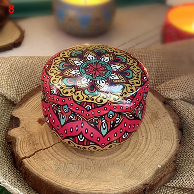 Scented Candles Jar Vintage Flower Candle Jars Soy Wax Fragrance 20 Kinds Scents Wedding Birthday Gift Home Decoration