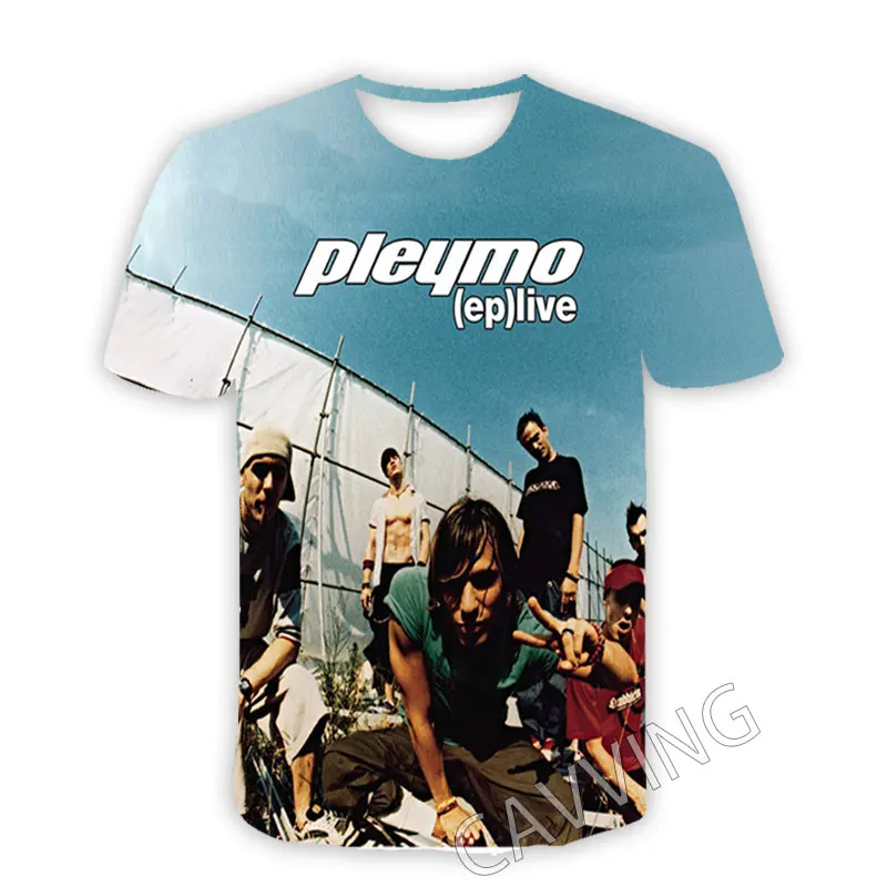 pleymo プレイモ　rock Tシャツ　Lサイズ CAVVING 3D Printed Pleymo Band Casual T-shirts Hip Hop T Shirts
