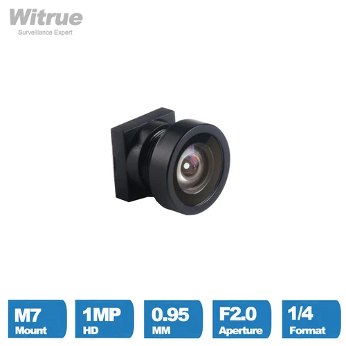 Witrue-미니 CCTV 렌즈 M7 X P0.35 마운트 0.95mm 어안 160 도 1/4 "Apeture F2.0, 자동차 후방 카메라용 4