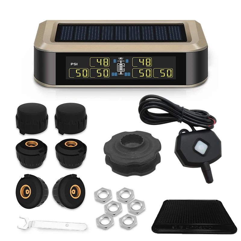 무선 타이어 압력 모니터링 시스템, RV 6 타이어 센서, 태양열 외부 센서, 트럭 트레일러 tpms
