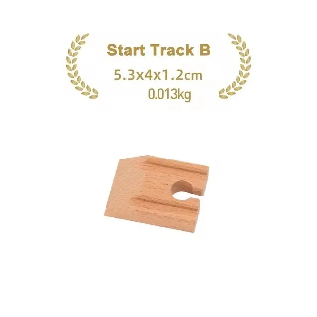Premium Beech Wood Railway Train Track Accessories for Children’s Educational Play