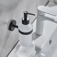 ขวดสบู่แบบกดติดผนังสำหรับโรงแรมกล่องสบู่ดำเครื่องจ่ายสบู่เหลวแก้วขนาด250มล. 4