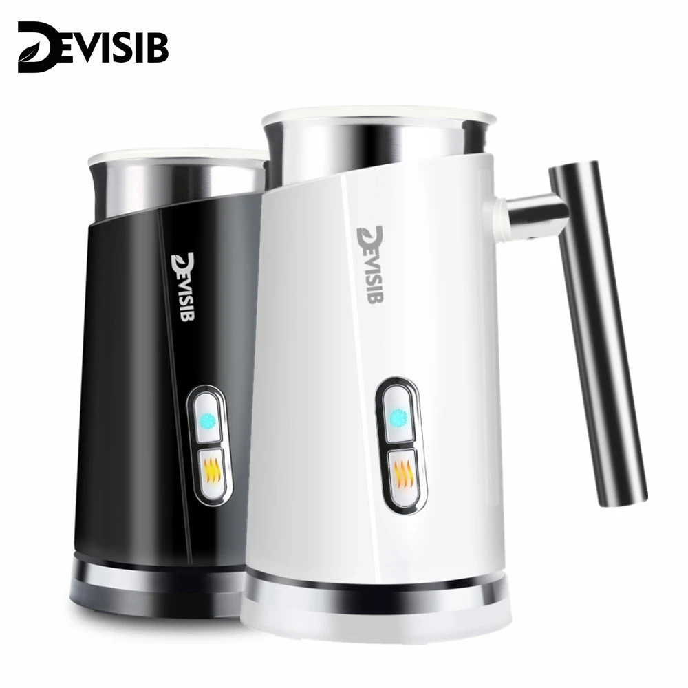 Devisib Automatic Milk Frother Electric Hot And Cold For Making Latte Cappuccino Coffee Frothing