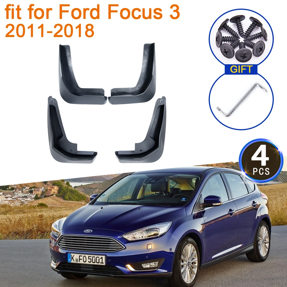Guardabarros delantero para coche, accesorios para Ford Focus 3 MK3, 2011,  2012, 2013, 2014, 2015, 2016, 2017, 2018 - AliExpress